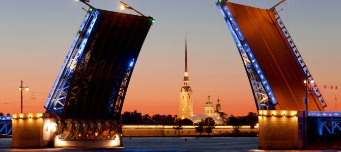 White nights in St Petersburg