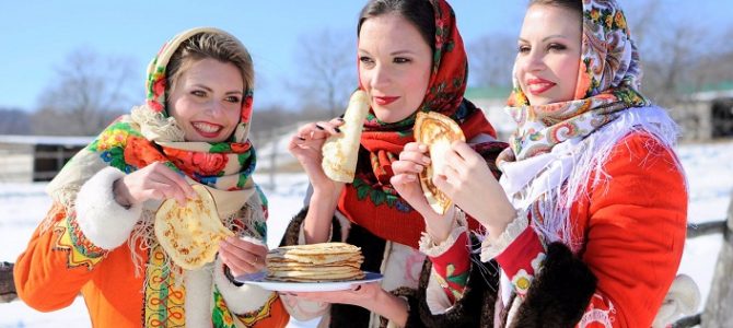 Pancake week in Russia